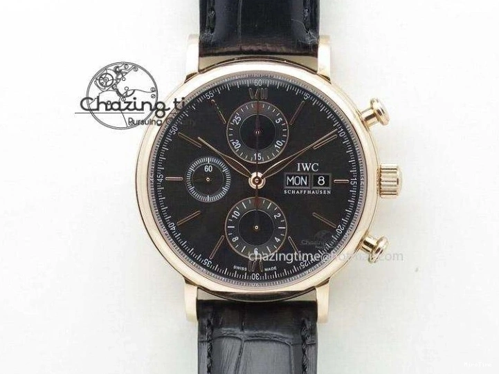 MIROTIME 0318 TimelessDesign Big Pilot Real PR IW500906 ZF 1:1 Best Edition Silver Dial On Black Leather Strap A 7285